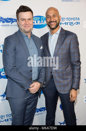 Hollywood, Ca. 1 Mär, 2018. Taran Killam und Keegan-Michael Schlüssel an der vierten jährlichen sauber halten Komödie Nutzen für Waterkeeper Bündnis im Avalon in Hollywood, Kalifornien am 1. März 2018. Quelle: Steve Rose/Medien Punch/Alamy leben Nachrichten Stockfoto