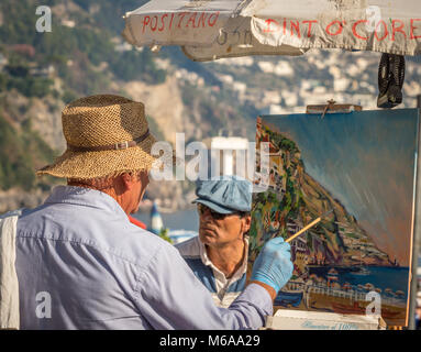 Künstler, Amalfiküste, Italien. Stockfoto