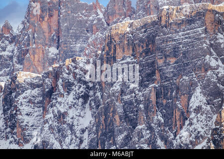 Gebirge in Lastoni di Formin, Dolomiten, Italien Stockfoto