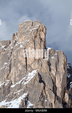 Fantastische Winterlandschaft in der Nähe von Passo Giau - Dolomiten - Italien Stockfoto