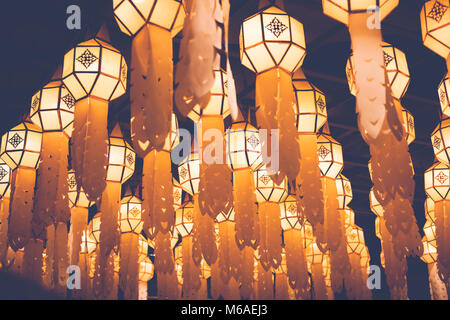 Thailändisches Lanna Kronleuchter in Chiang Mai Thailand am 3. Dezember 2017 Stockfoto