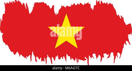 Vietnam Flagge, Vektor, Abbildung Stock Vektor