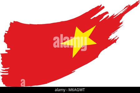 Vietnam Flagge, Vektor, Abbildung Stock Vektor