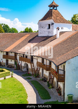 Harman befestigte Kirche Innenwände Stockfoto