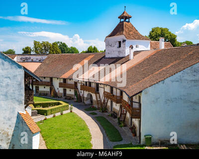 Harman befestigte Kirche Innenwände Stockfoto