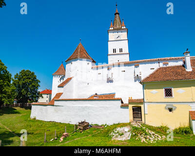 Die Sächsische Wehrkirche Harman auch als Honigberg in Siebenbürgen, Rumänien bekannt Stockfoto