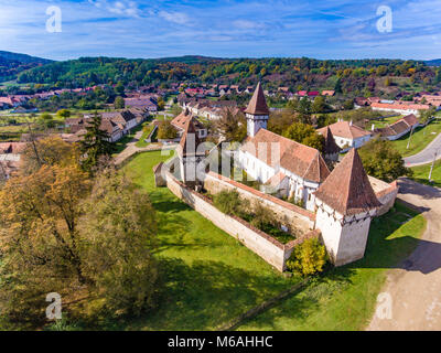 Cincsor befestigte Kirche im sächsischen Dorf Cincsor in der Nähe von Sibiu, Rumänien Stockfoto