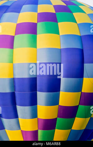 Nahaufnahme eines Heißluftballon Stockfoto