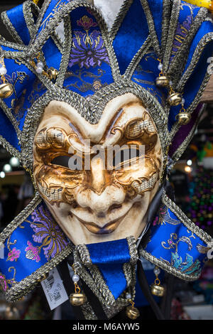 New Orleans Venezianische Maske, auf dem französischen Markt, French Quarter, New Orleans, Louisiana, USA Stockfoto