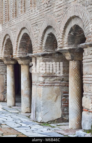 Detail der sehr alte orthodoxe Kirche Hagia Sophia in Ohrid Stockfoto