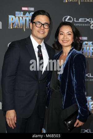 Weltpremiere von Marvel Studios Black Panther mit: Randall Park, Jae Suh Park, wo: Hollywood, California, United States Wenn: 30 Jan 2018 Credit: FayesVision/WENN.com Stockfoto