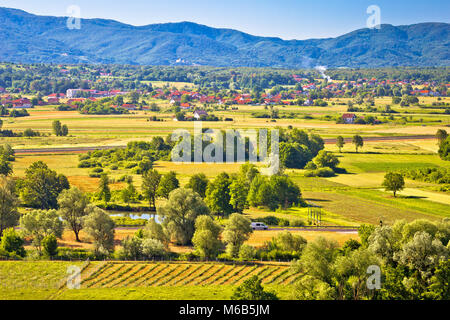 Zapresic, grüne Landschaft, Region Zagorje Kroatien Stockfoto