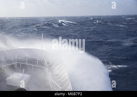 Schiffe Bow Southern Ocean Antarktica Stockfoto