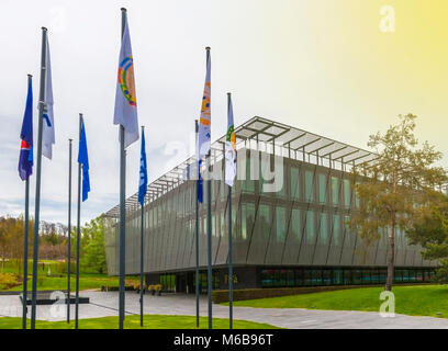 Besuchen offizielle FIFA-Hauptsitz in Zürich Stockfoto