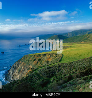 Bixby Bridge, Landstraße 1, Big Sur, Monterey County, Kalifornien Stockfoto