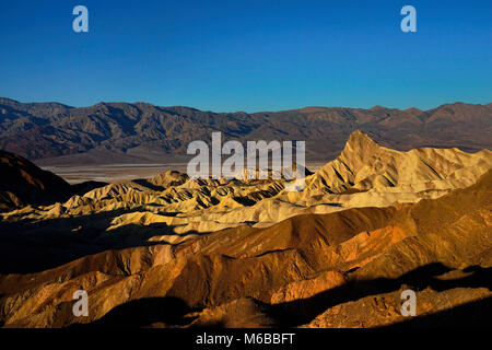 Zabriskie point, Death Valley, Kalifornien, Vereinigte Staaten von Amerika Stockfoto