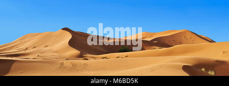 Sahara-Sand-Dünen von Erg Chebbi, Marokko, Afrika Stockfoto