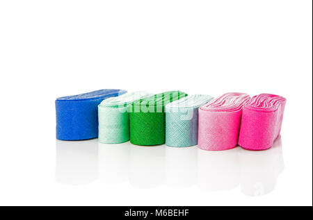 Bias in Blau, Grün und Violett Stockfoto