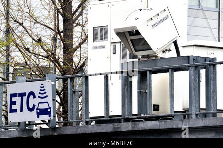 ETC Straße Kontrolle Tokio Japan Stockfoto