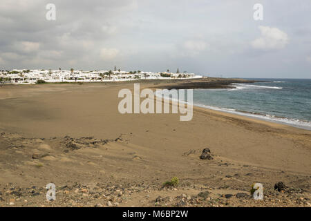 Strand Arrecife, Lanzarote, Kanarische Inseln, Spanien Stockfoto