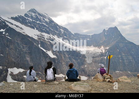 Mount Edith Cavell Gletscher im Jasper NP in Alberta, Kanada Stockfoto