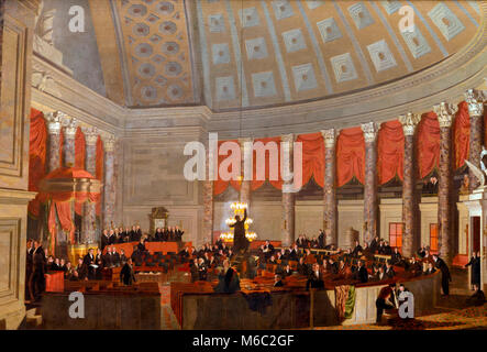 Das Repräsentantenhaus, Samuel Finley Breese Morse, 1822, Nationalgalerie, Washington DC, USA, Nordamerika Stockfoto