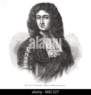 James Scott, 1. Herzog von Monmouth, unehelicher Sohn von Charles II., der Führer der Monmouth Rebellion von 1685 Stockfoto