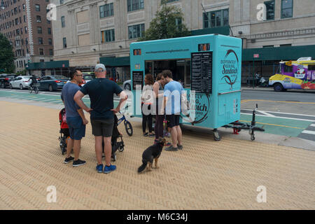 Essen Warenkorb Prospect Park in Brooklyn NYC Stockfoto