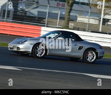 Chris Hudson, Porsche Boxster, VSCC, Pomeroy Trophäe, Silverstone, 24. Februar 2018, 2018, Autos, Chris McEvoy, Cjm - Fotografie, Wettbewerb, Februar Stockfoto