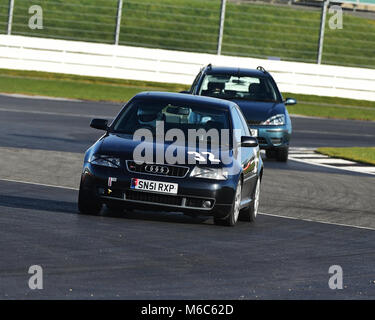 Alistair Littlewood, Audi S3, VSCC, Pomeroy Trophäe, Silverstone, 24. Februar 2018, 2018, Autos, Chris McEvoy, Cjm - Fotografie, Wettbewerb, Februar, Stockfoto