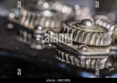 Mechaniken Vintage E-Gitarre Stockfoto