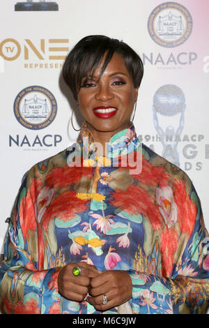 49 NAACP Image Awards Nominierten" Mittagessen im Beverly Hilton Hotel am 16 Dezember, 2017 in Beverly Hills, CA Mit: MC Lyte Wo: Beverly Hills, Kalifornien, USA, wenn: 16 Dez 2017 Credit: Nicky Nelson/WENN.com Stockfoto