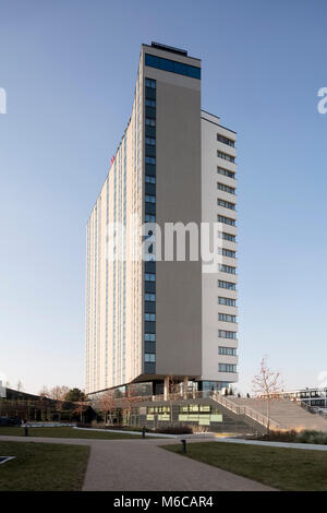 Bonn, Regierungsviertel (Bundesviertel, parlamentsviertel), Bonn Marriott World Conference Hotel im Kongresszentrum World Conference Center Stockfoto