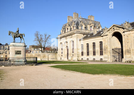 Das lebendige Museum des Pferdes ist ein Museum in Chantilly, Frankreich Kunst und Kultur zu Pferde. Es ist in der Großen Stallungen des Schlosses untergebracht Stockfoto