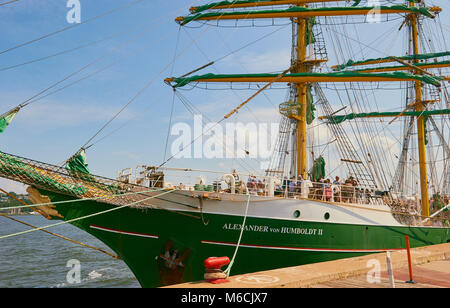 Alexander von Humboldt II eine deutsche Segelschiff, Tall Ships Regatta 2017, Quebec, der Provinz Quebec, Kanada. Stockfoto