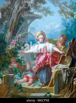 Der blinde Mann Buff, Jean Honore Fragonard, ca. 1750-1752, Toledo Museum of Art, Toledo, Ohio, USA Stockfoto