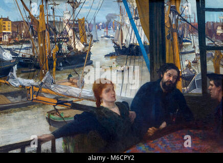 Wapping an der Themse, James McNeill Whistler, 1860-1864, National Gallery, Washington DC, USA, Nordamerika Stockfoto