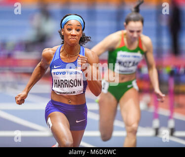 Birmingham, Großbritannien. 2. März, 2018. Während der IAAF World Indoor Championships im Arena Birmingham am Freitag, den 02. März 2018. BIRMINGHAM, ENGLAND. Credit: Taka G Wu Kredit Kredit: Taka Wu/Alamy leben Nachrichten Stockfoto