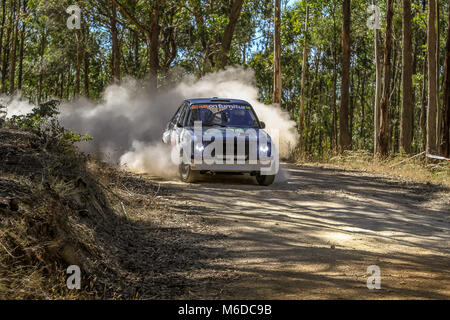 Ballarat, Victoria, Australien. 3. März, 2018. Eureka-Rallye - ringsum eine Nocken australische Meisterschaften von Wombat State Forrest in Ballarat Victoria Australischen - alle die Aktion vom ersten Tag an. Credit: Brett Keating/Alamy leben Nachrichten Stockfoto