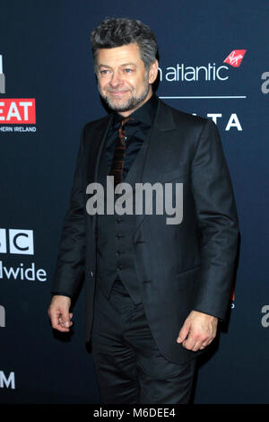 LA, Kalifornien. 2. März 2018. Andy Serkis, Teilnahme an den 'Film ist großartig' British Film Empfang zu Ehren des britischen Kandidaten des 90. jährlichen Academy Awards am britischen Residenz am 2. März in Los Angeles, Kalifornien 2018. Stockfoto