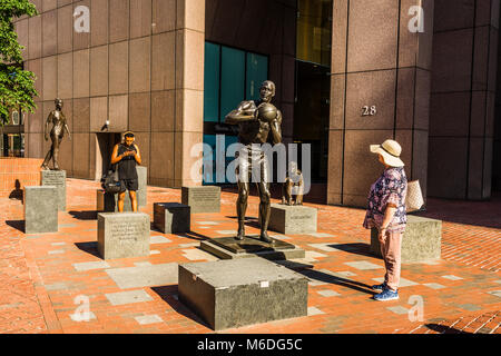 Die Bill Russell Legacy Project Boston, Massachusetts, USA Stockfoto