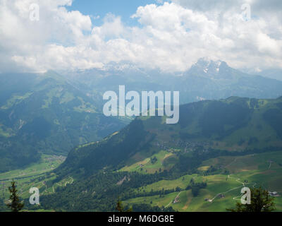 Schweizer Berge Landschaft rund um Stanserhorn Stockfoto