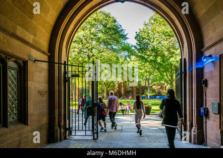 Phelps Hall alten Campus Yale University, New Haven, Connecticut, USA Stockfoto