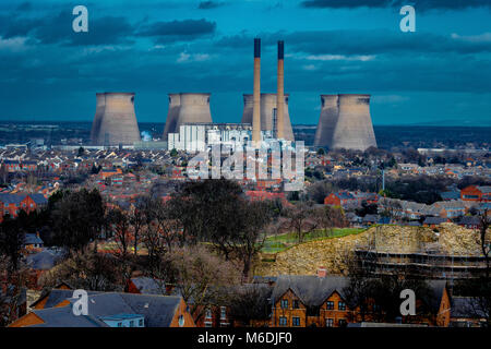 Die bunte Vergangenheit und Zukunft von Pontefract Stockfoto