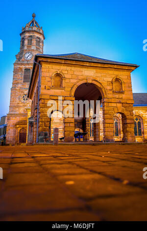 Die bunte Vergangenheit und Zukunft von Pontefract Stockfoto