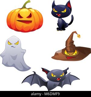 Vektor Sammlung von Halloween - ähnliche Objekte und Wesen Stock Vektor
