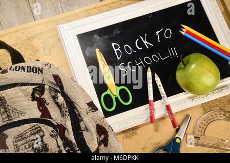 Zurück zu Schule Foto Konzept Stockfoto