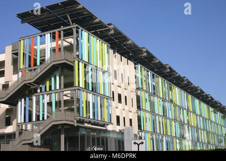 Bunte Parkhaus in Santa Monica, Los Angeles, USA Stockfoto