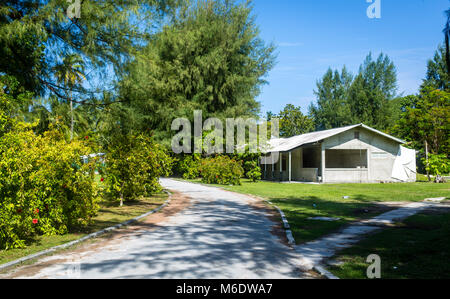 Gan, Addu Stadt, Addu Atoll, der ehemalige britische Militärbasis, Malediven Stockfoto