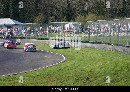 Mini 7 Racing in Castle Combe April 2015 Stockfoto